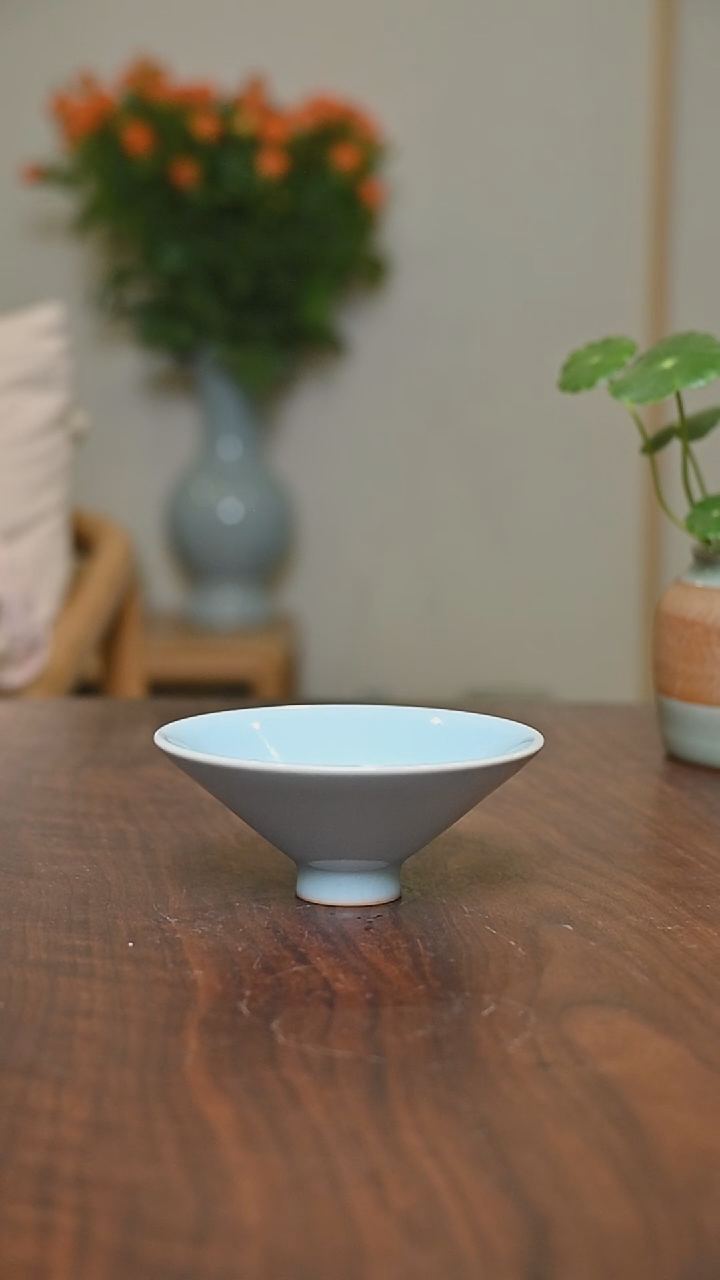 其他天青釉 斗笠杯 朱晓辉作品