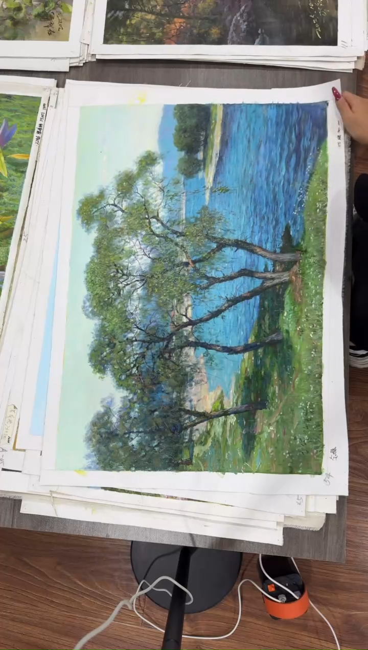 油画【23号】朝鲜原创纯手绘孤品油画