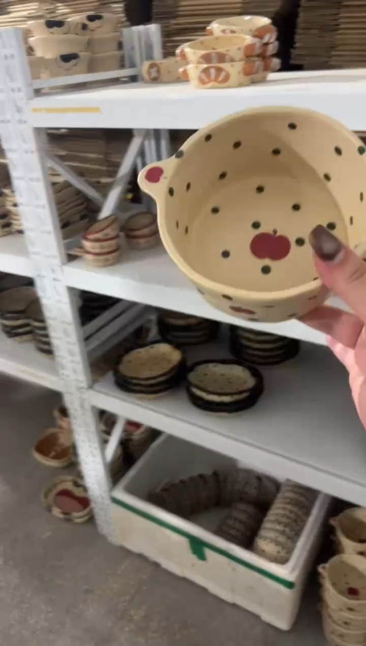 陶瓷苹果碗【十里高温釉下彩陶瓷】