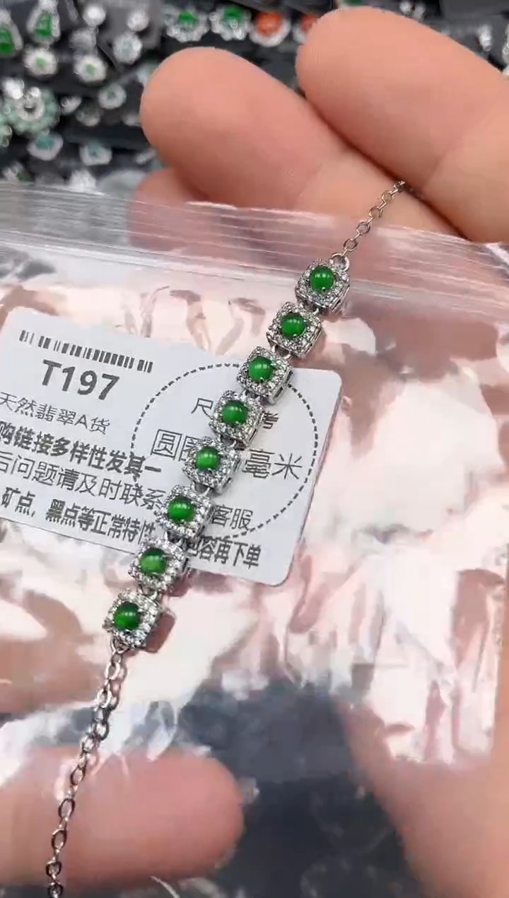 翡翠未镶嵌颈饰T197手链