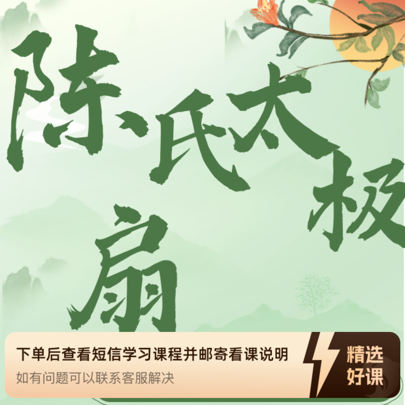 陈氏三十四式太极扇（留意短信解锁课程）