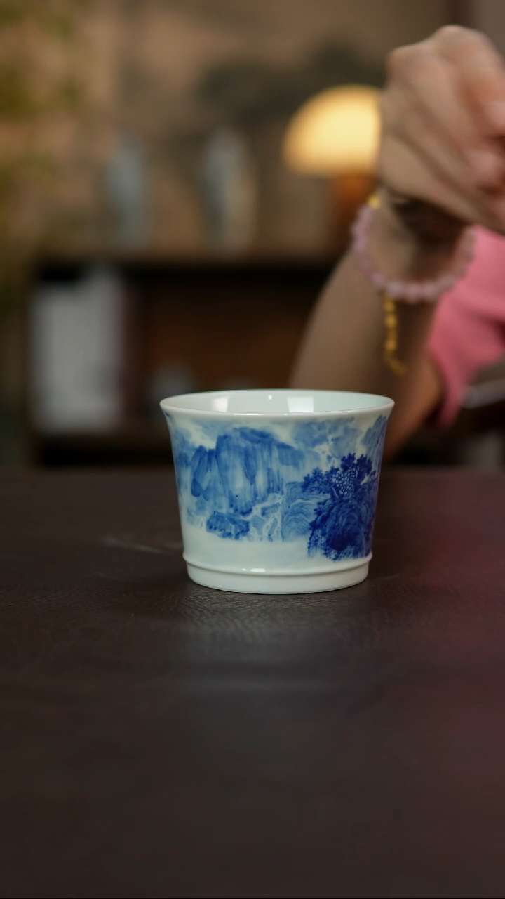 杯景德镇陶瓷杯碗柴烧多人