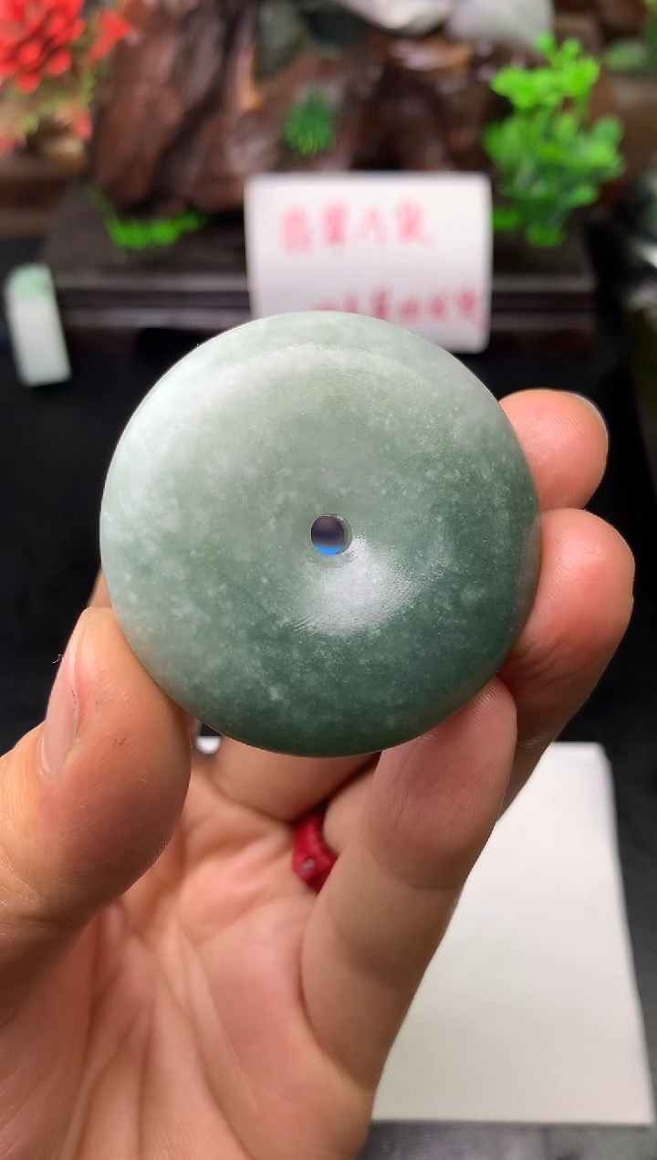 颈饰未镶嵌翡翠丹*平安扣