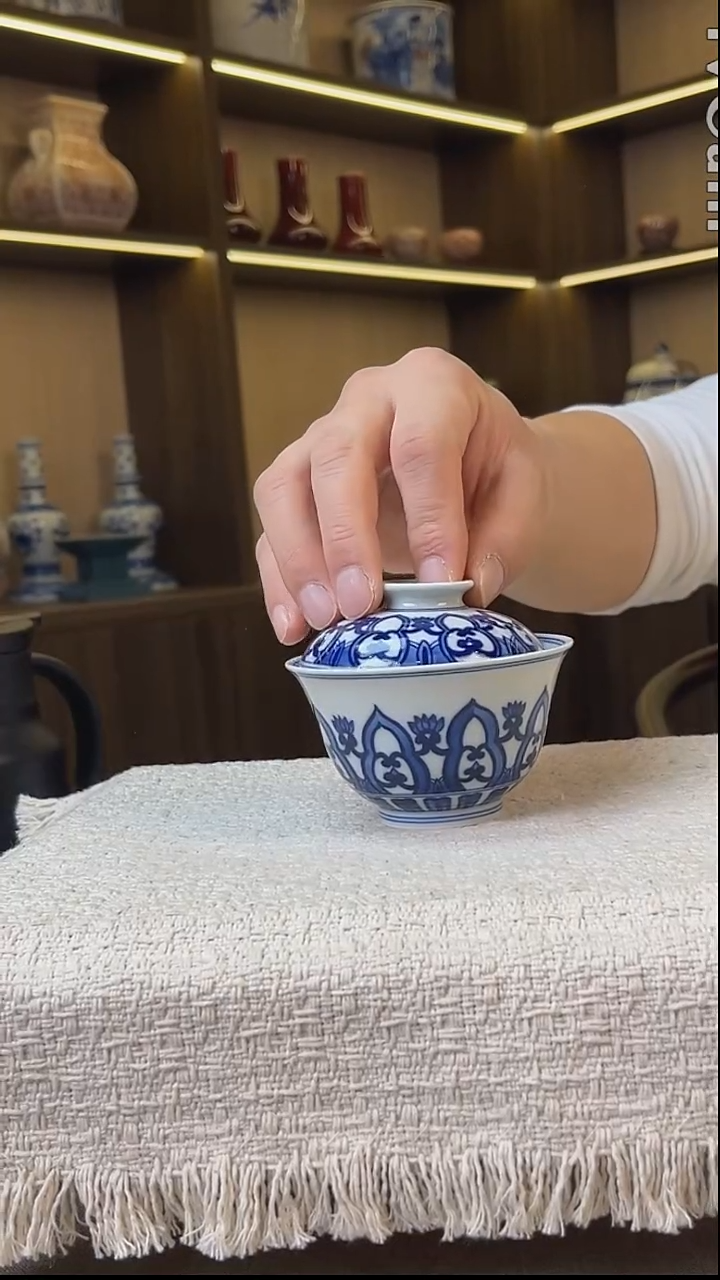 瓷片景德镇毛仔柴窑杯