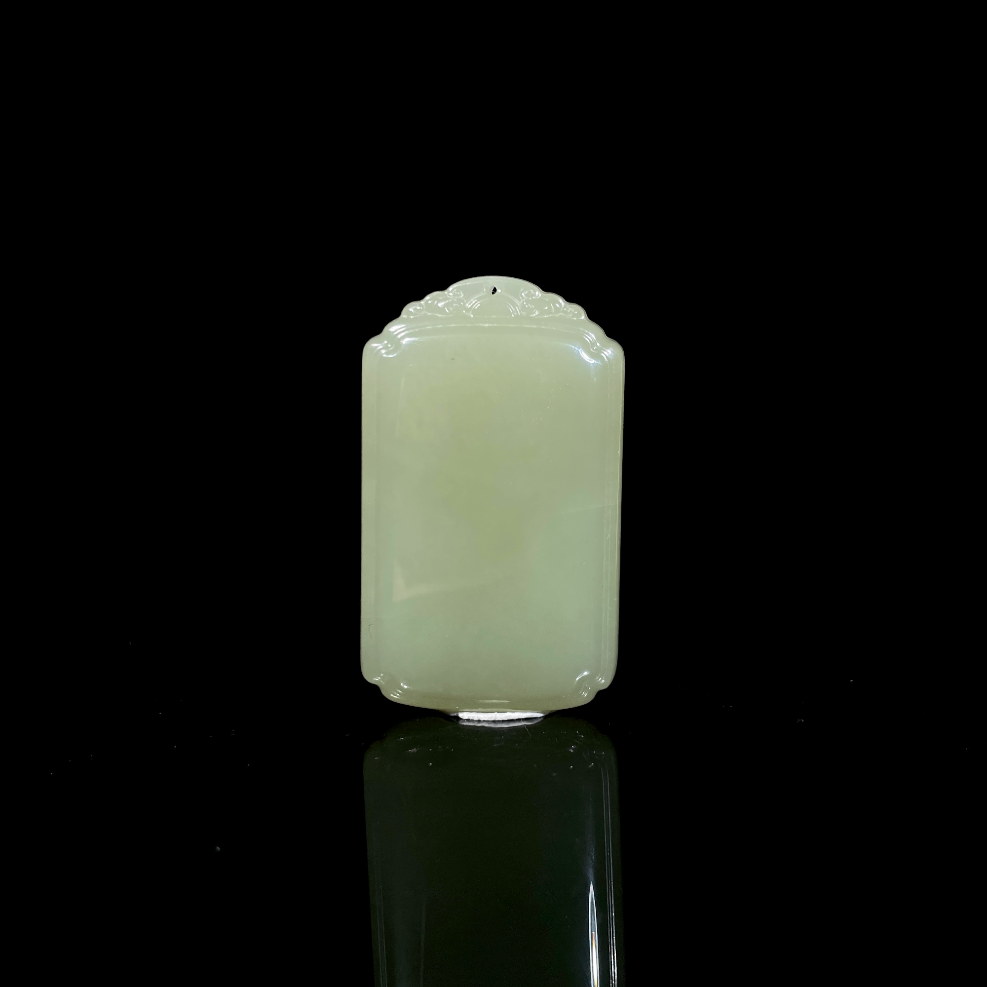 120704-云涛明净无事牌  和田玉