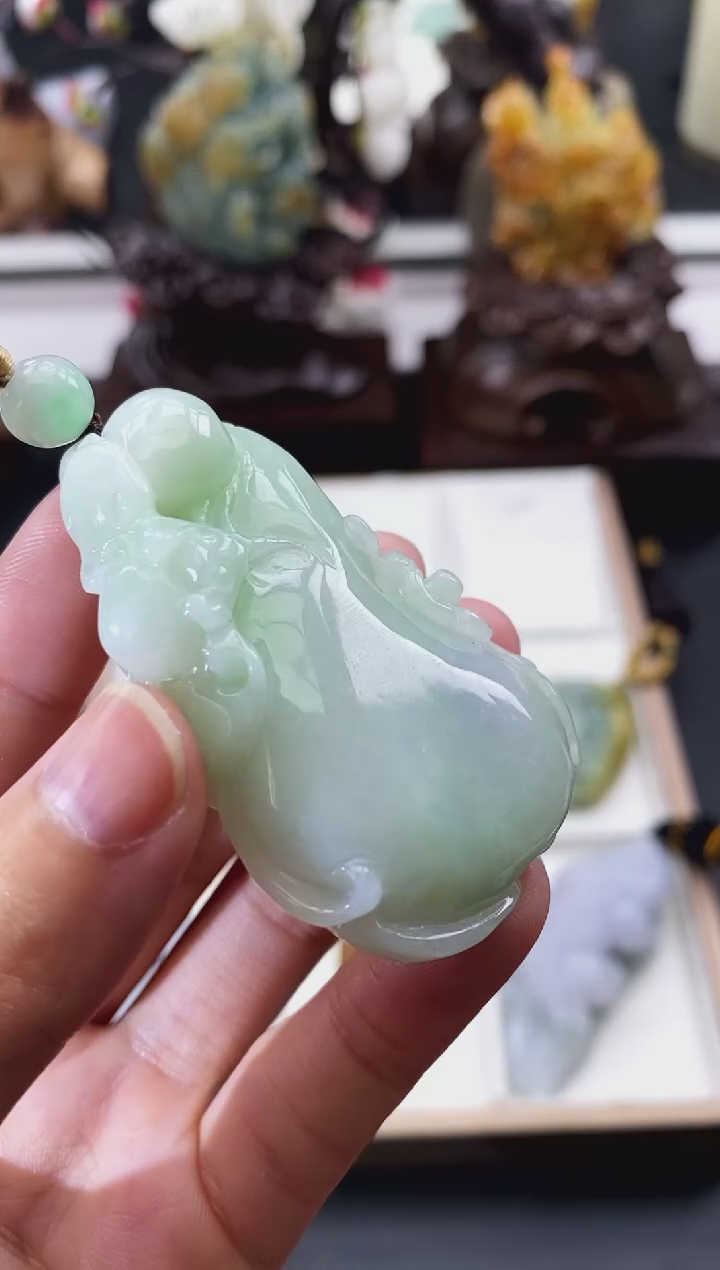 颈饰未镶嵌翡翠天然缅甸A货翡翠