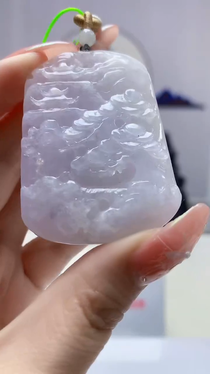 【闪购商品】定制翡翠未镶嵌5153DD-毛货挂件169