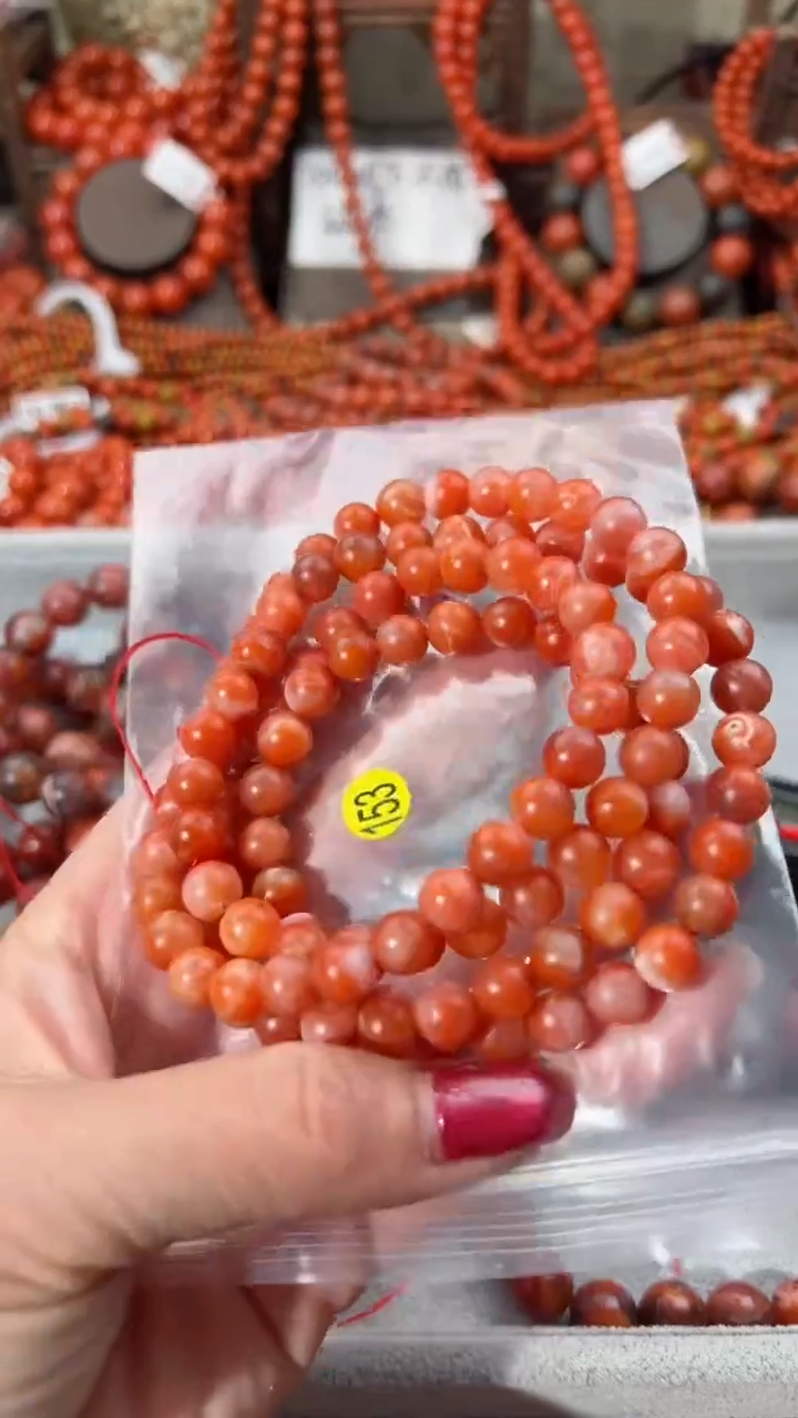 【闪购商品】南红玛瑙手串未镶嵌7+