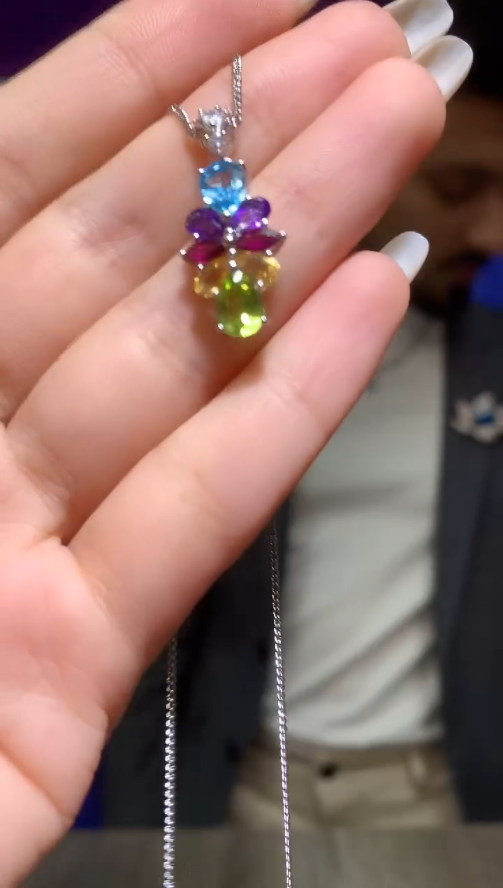 吊坠(赠链)银S925镶嵌水晶【宝石世家严选】