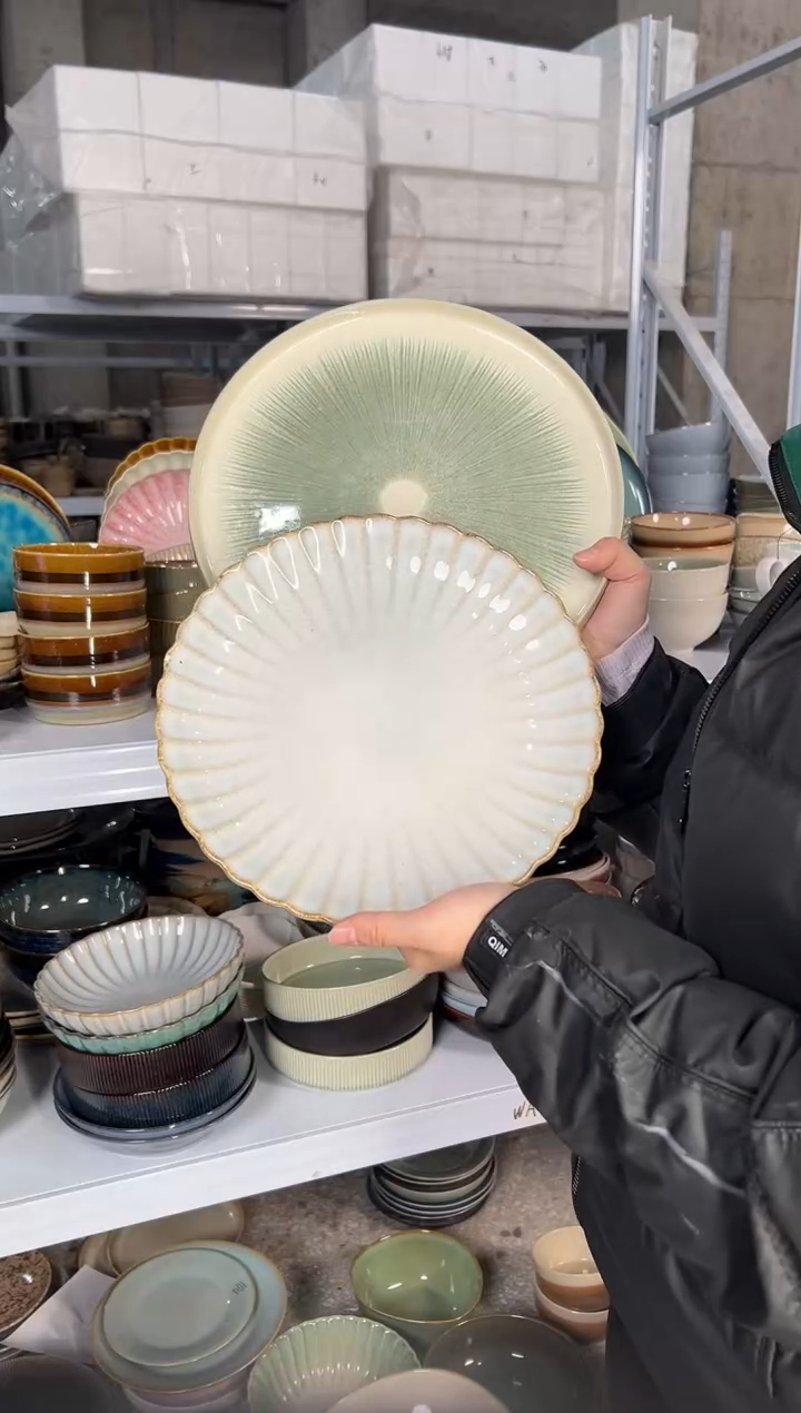 陶瓷外贸尾货瑕疵满20包邮X2大盘
