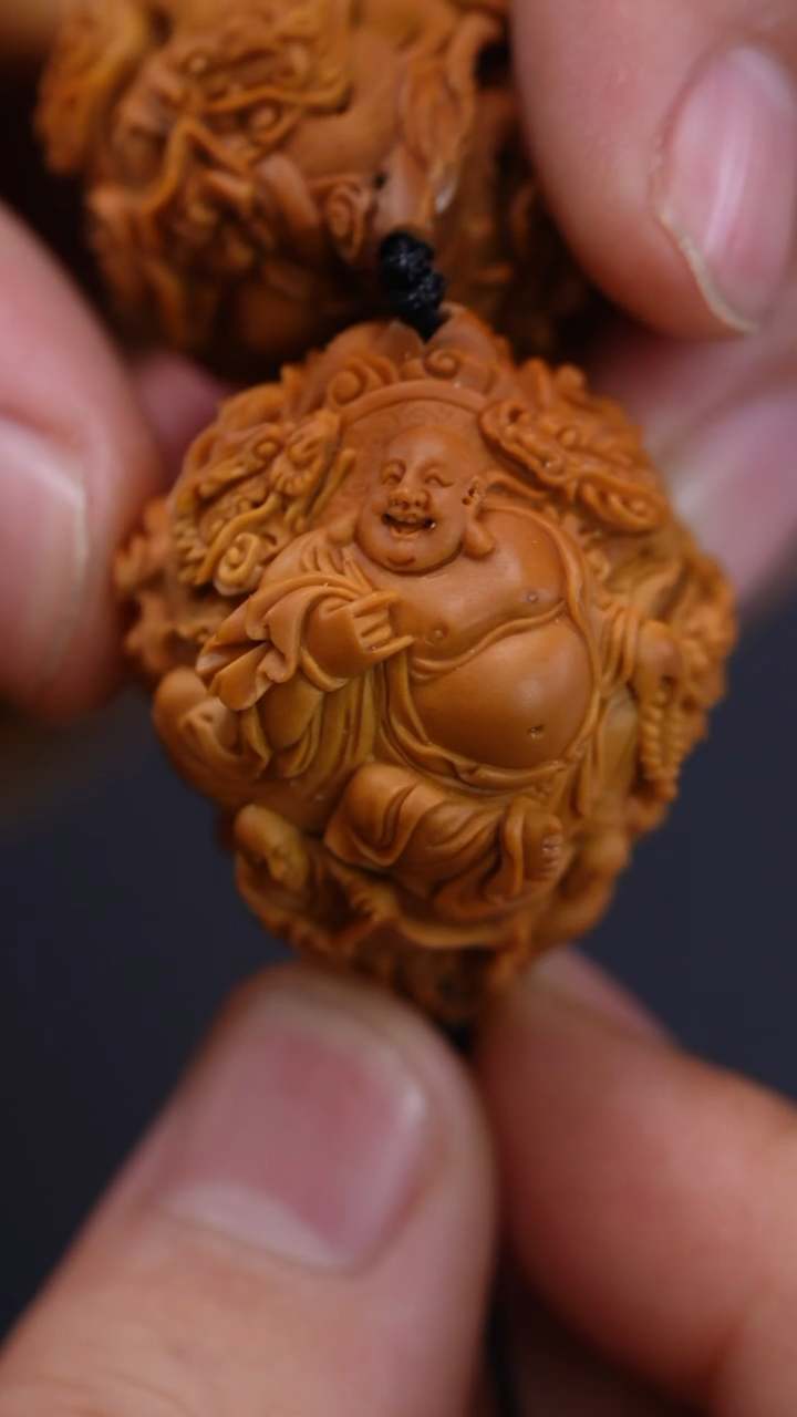 【闪购商品】橄榄核其他陈航君本工九龙双童子弥勒单件