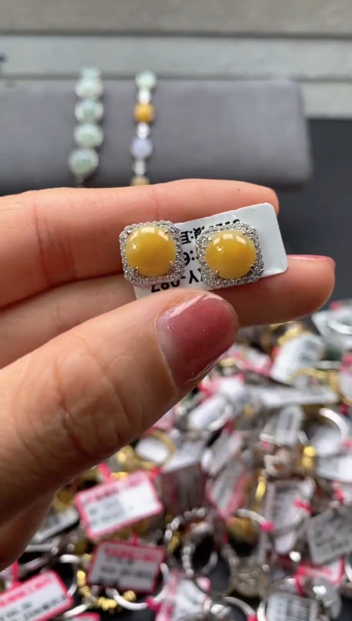 【闪购商品】翡翠戒指银S925镶嵌111111111     9