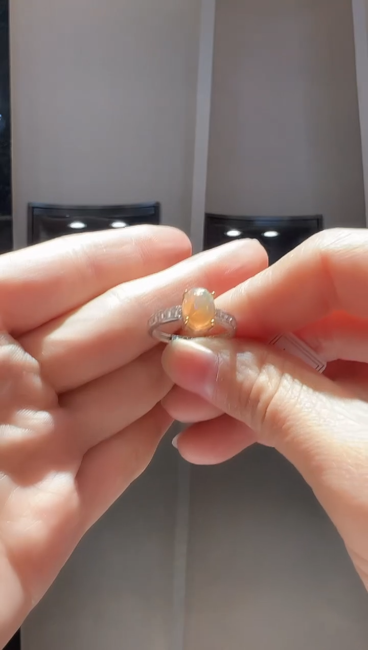 【闪购商品】欧泊戒指银S925镶嵌79】