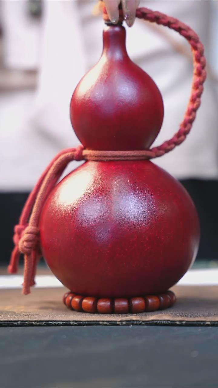 【闪购商品】WY264大漆酒葫芦不包手串及旋转底座