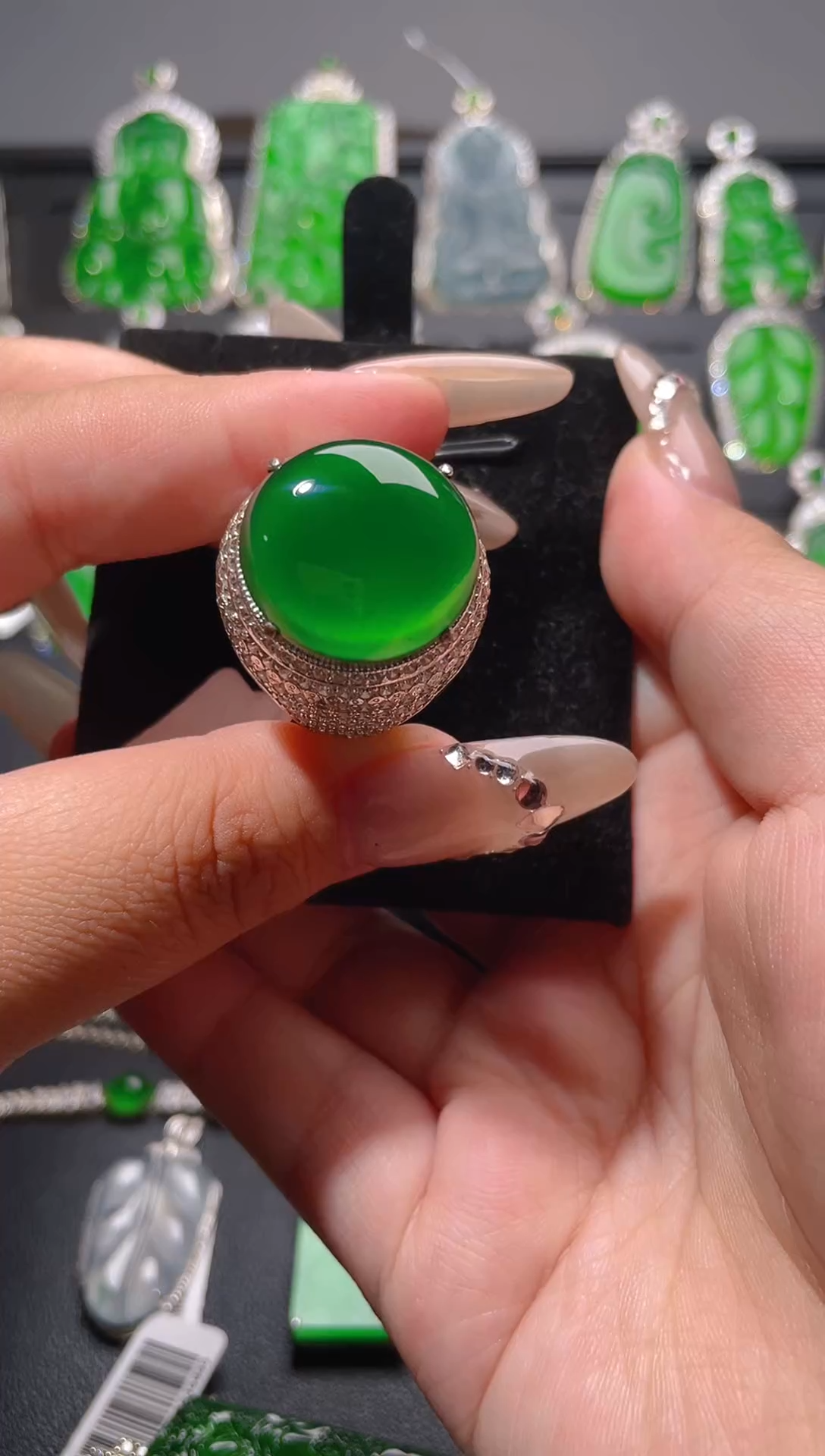 【闪购商品】翡翠戒指未镶嵌天然A货翡翠