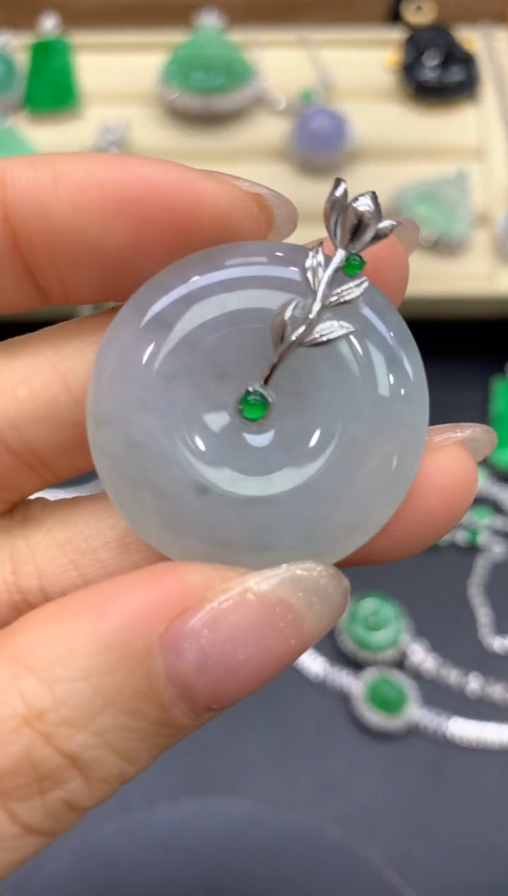 【闪购商品】翡翠颈饰18K金镶嵌122-中国好珍宝