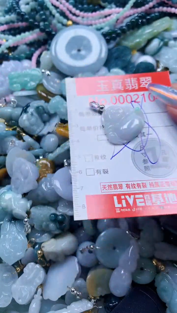 翡翠未镶嵌吊坠(不含链)2104