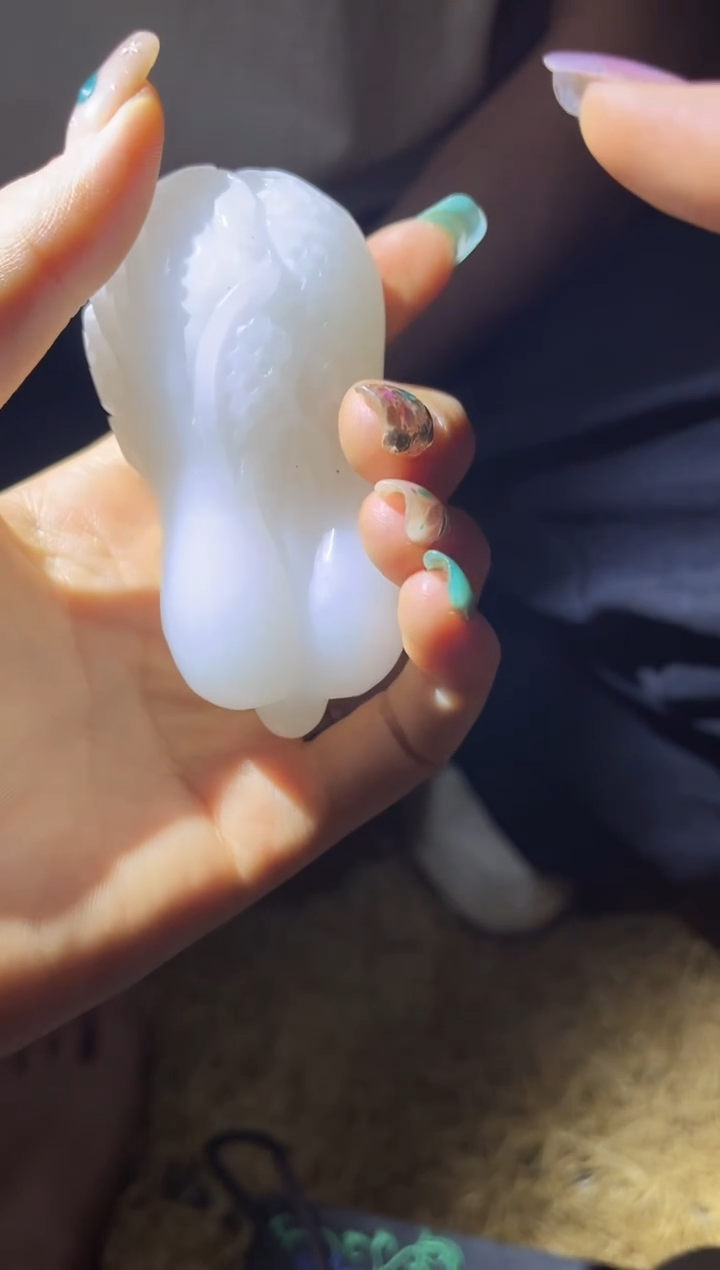 【闪购商品】【闪购商品】白色白菜手把件