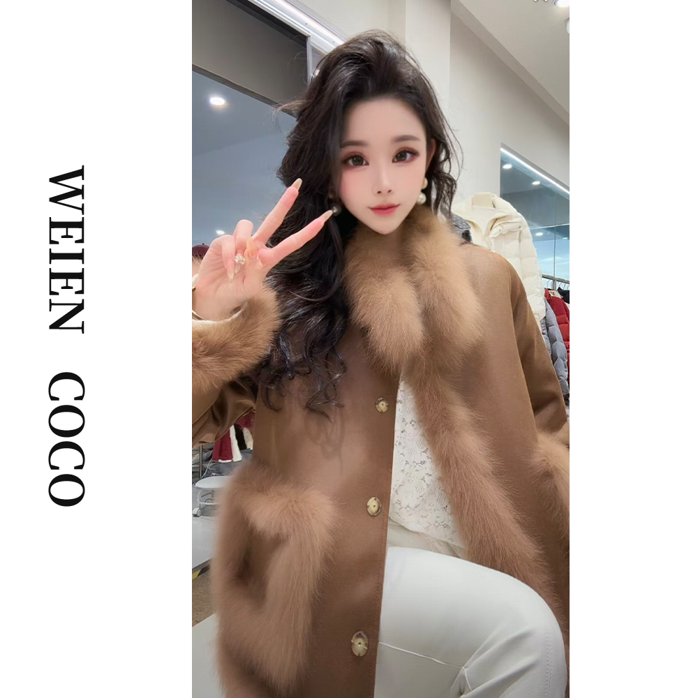 【薇恩COCO】时尚气质羽绒服女款百搭上衣女设计师外套新款S6391