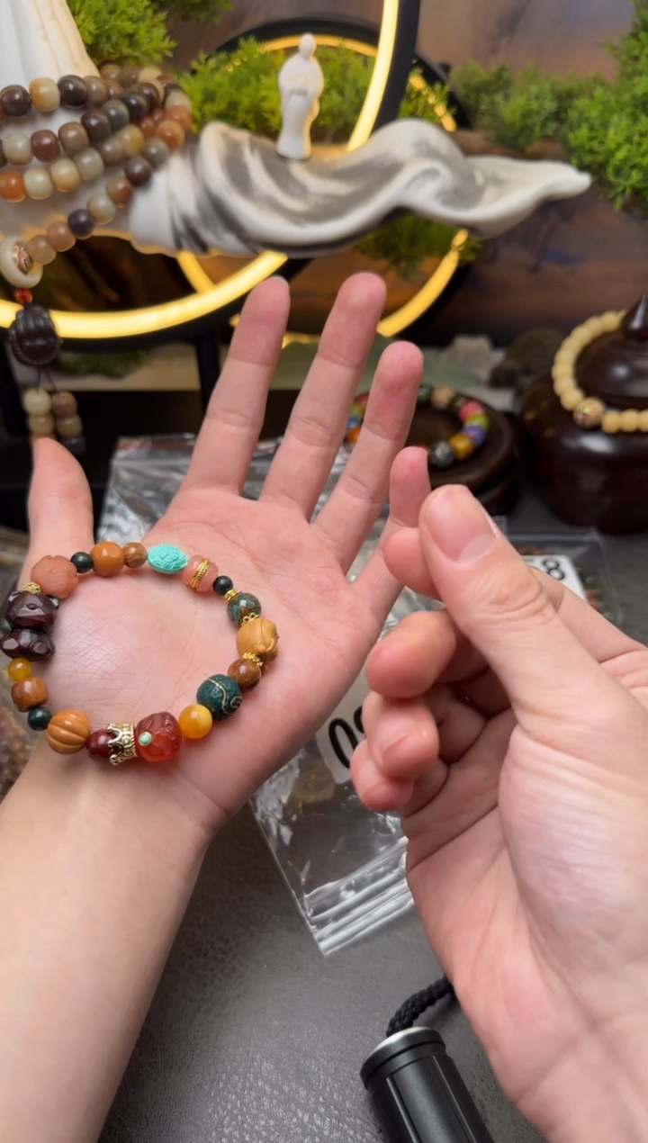 【闪购商品】玛瑙/玉髓手链未镶嵌A680  玛瑙十八子