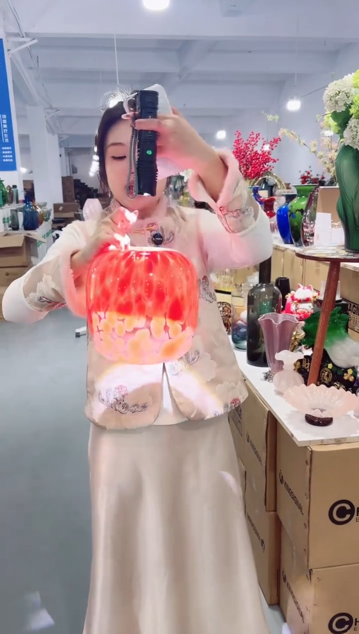 【闪购商品】玻璃私花主义花瓶厂-微瑕--MZQN