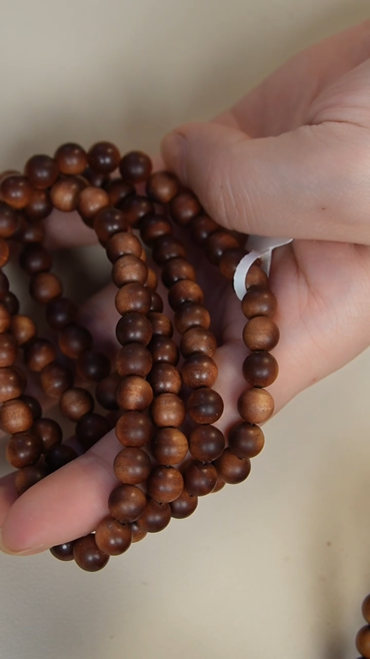 【闪购商品】檀香木手串/手链老山檀香0.8圆珠多圈钢印料