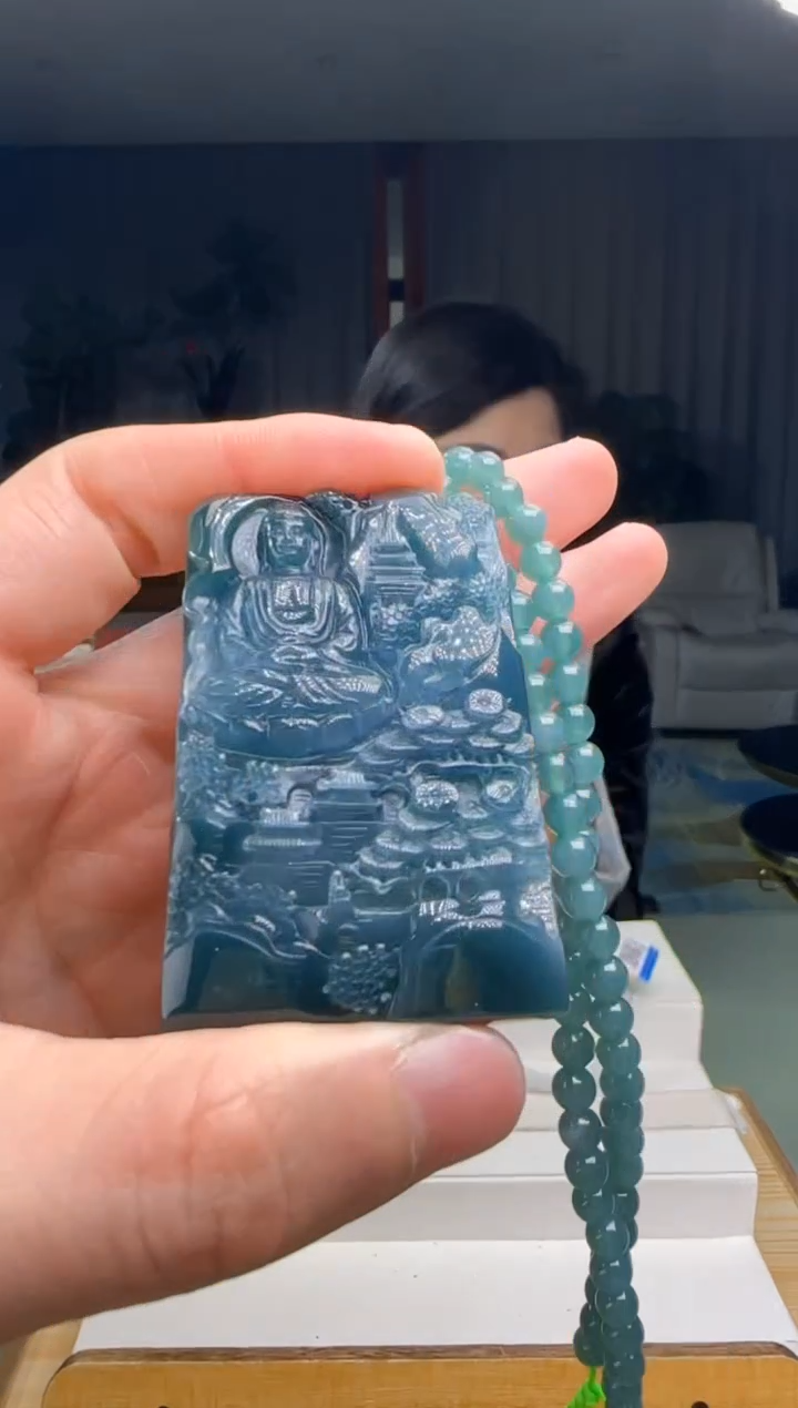 【闪购商品】翡翠吊坠(赠链)未镶嵌DY@@960Q3J11210H