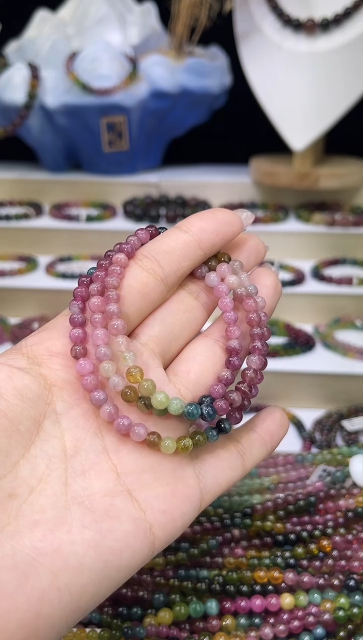 【闪购商品】碧玺/未镶嵌5mm+碧玺多圈多样性发货