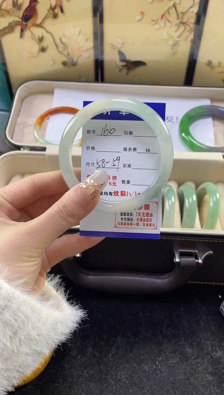 【闪购商品】翡翠手镯未镶嵌缅甸翡翠现货秒发159