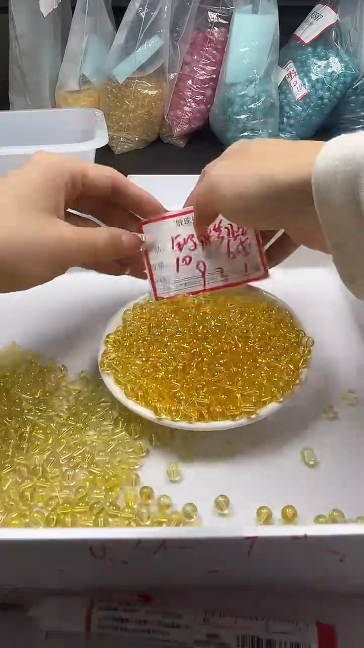 颈饰未镶嵌水晶w2049全净体黄水晶6.5mm*10颗