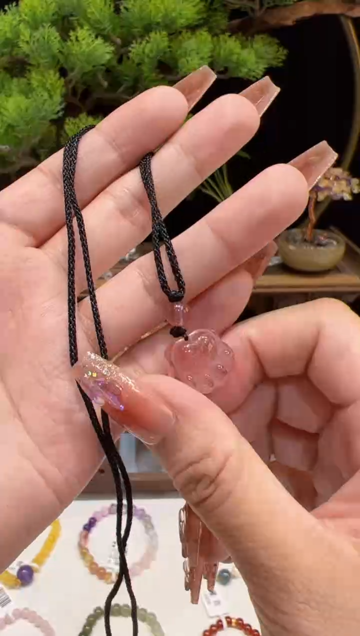 颈饰石英质玉未镶嵌@@项饰