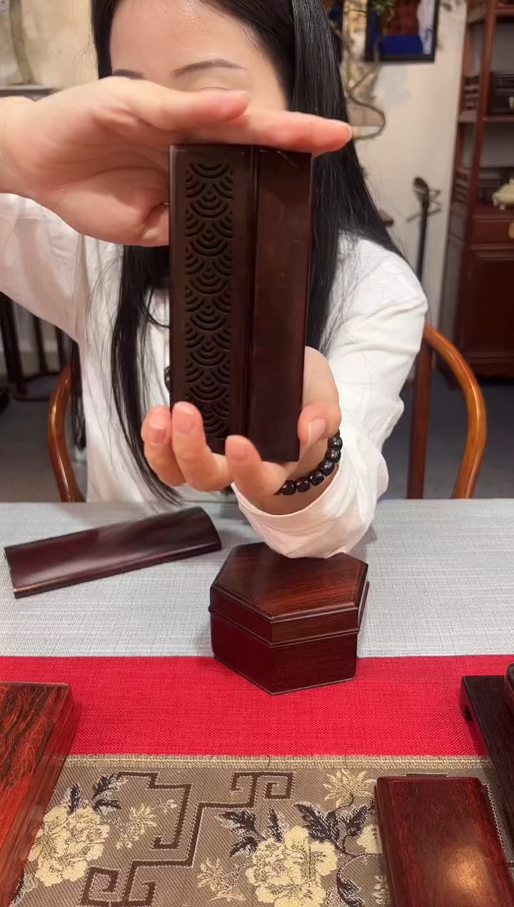 紫檀木类成套家具高级线香盒【一对】