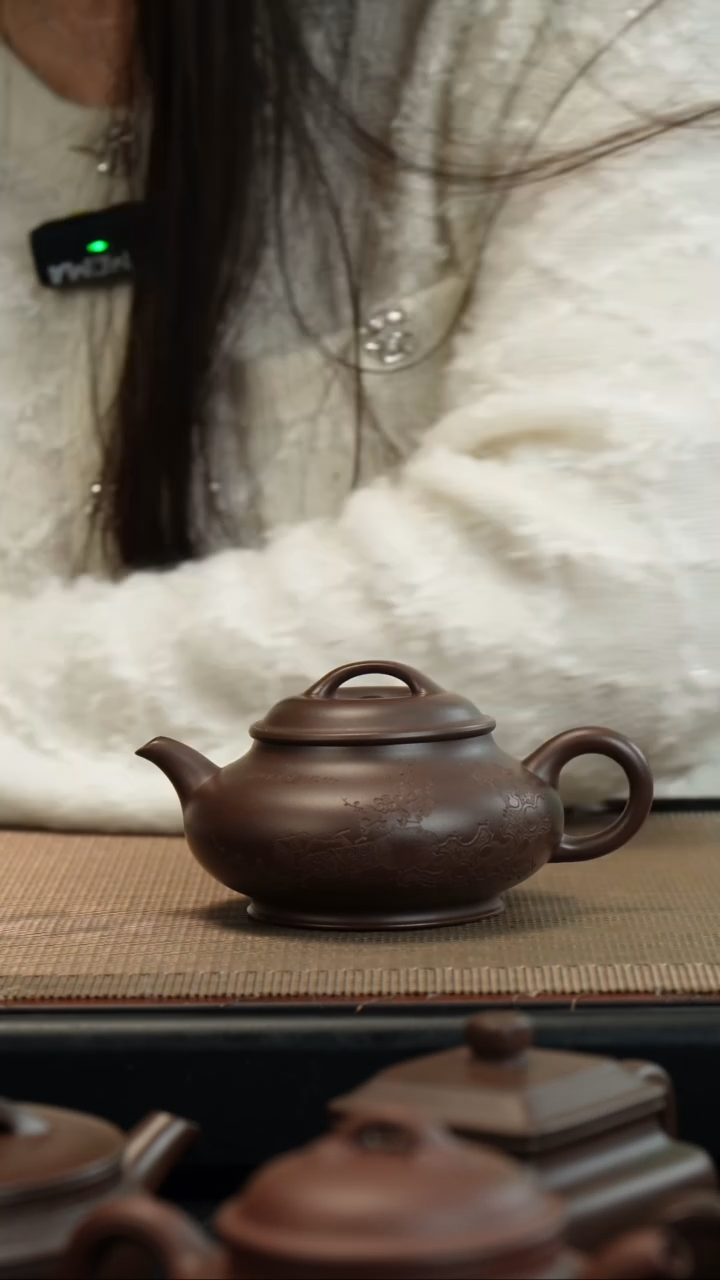 【闪购商品】紫砂茶壶老紫泥华亭