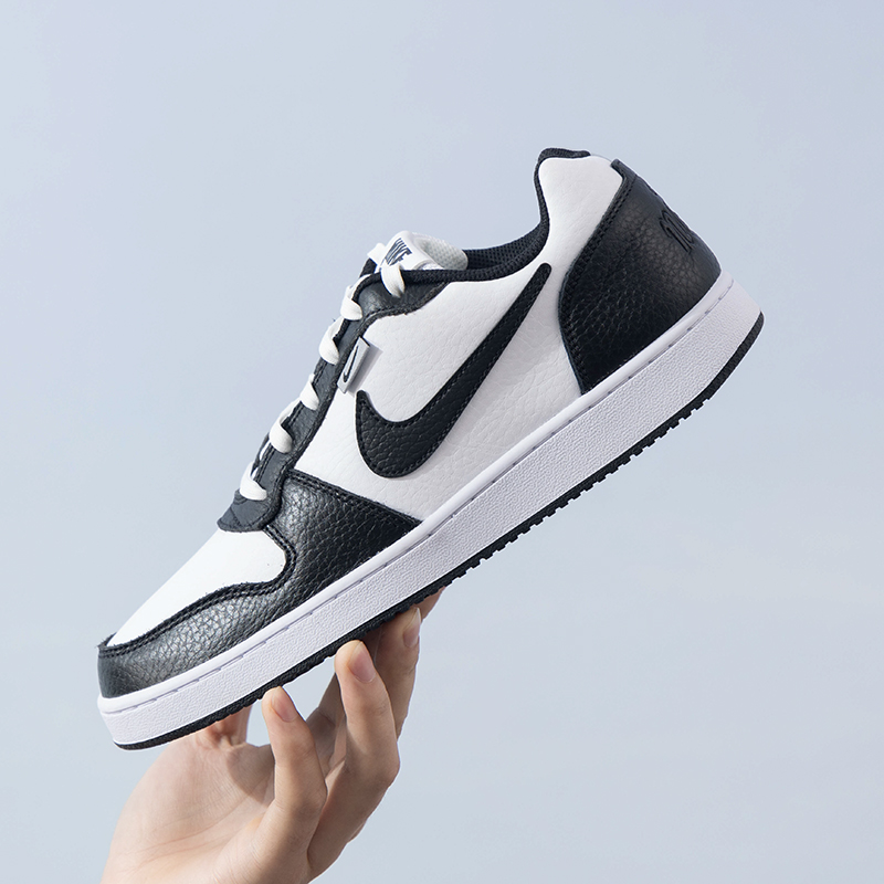Nike耐克板鞋男鞋新款Ebernon黑白熊猫板鞋低帮透气休闲鞋 AQ1774