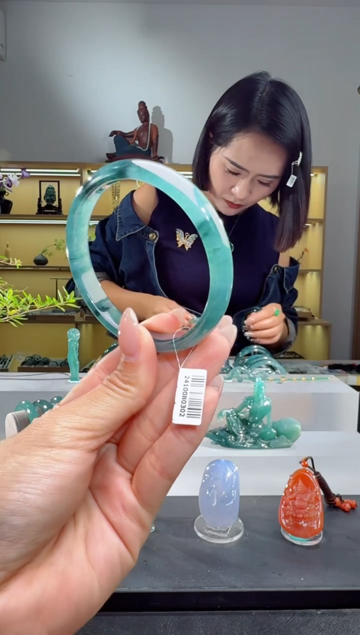 未镶嵌手镯翡翠60.5圈