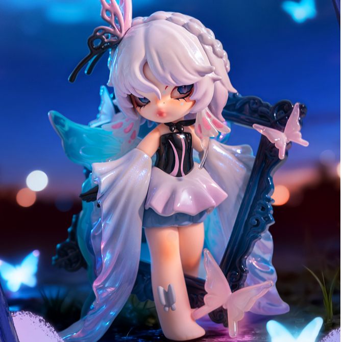 【畹町】NONO SOVA迷雾镇童谣系列手办盲盒女自带闪亮眼片搪胶娃娃