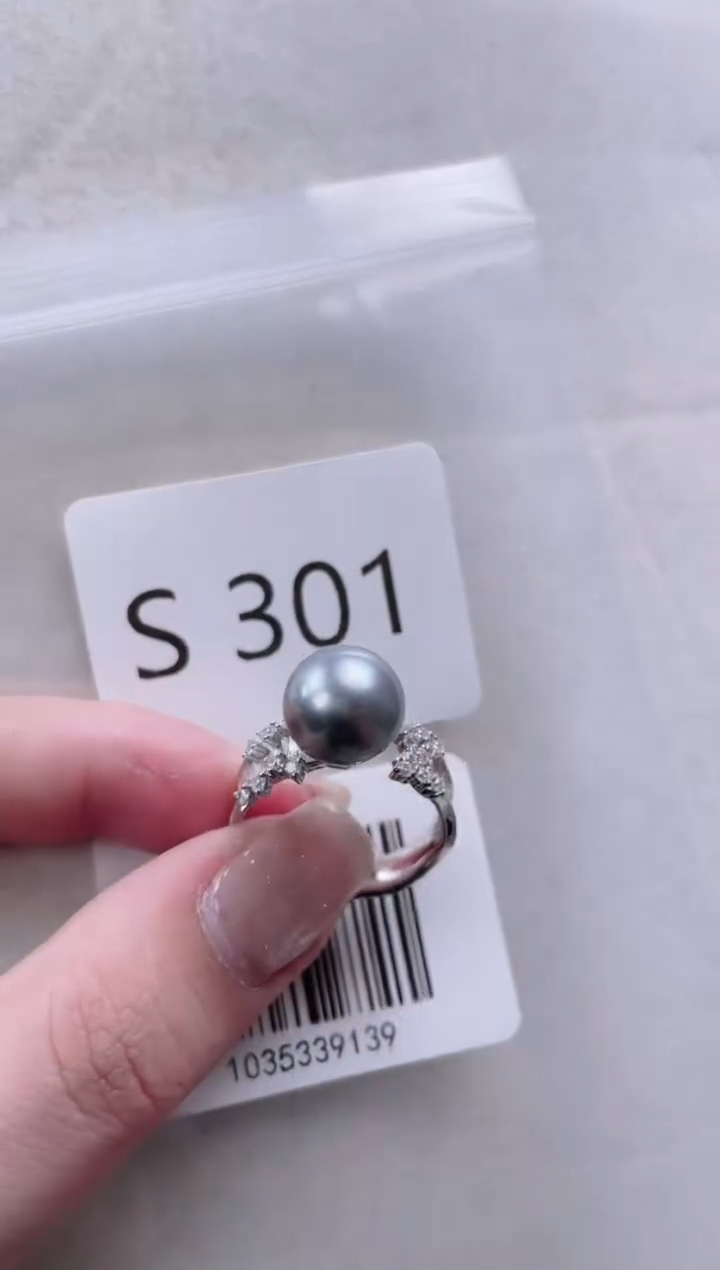 【闪购商品】海水珍珠戒指银S925镶嵌S301