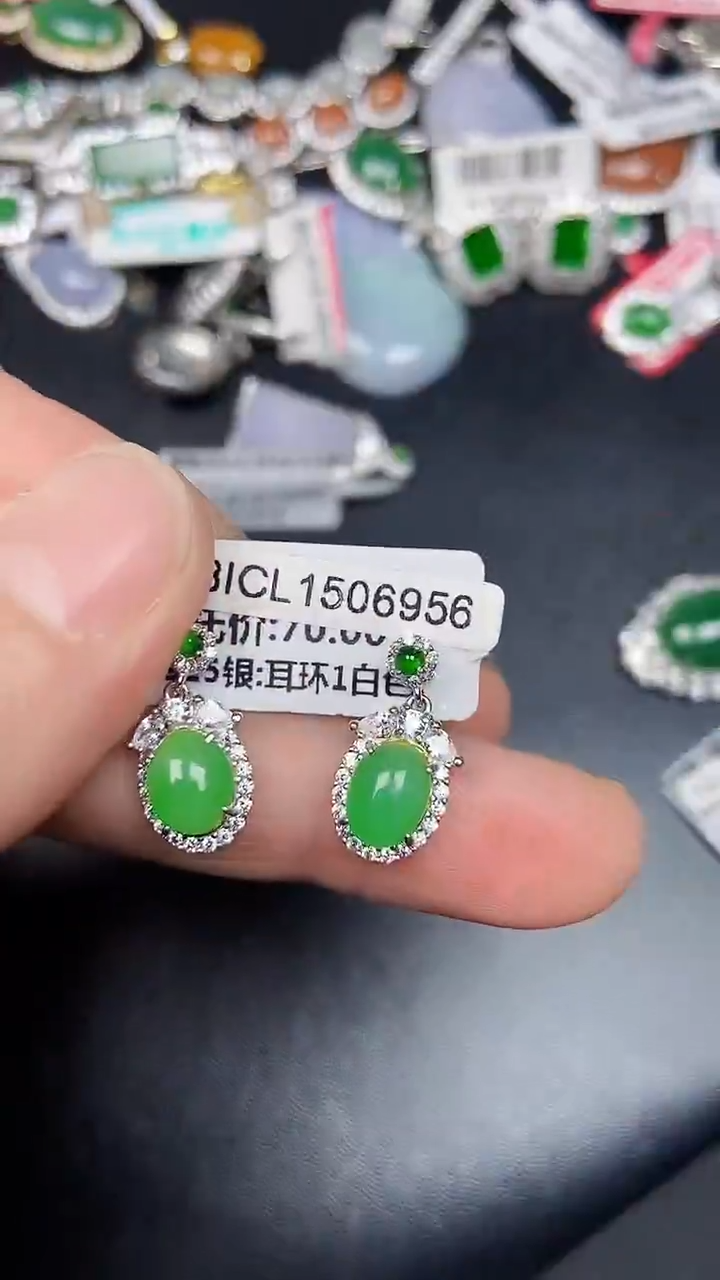 银S925镶嵌戒指翡翠2980