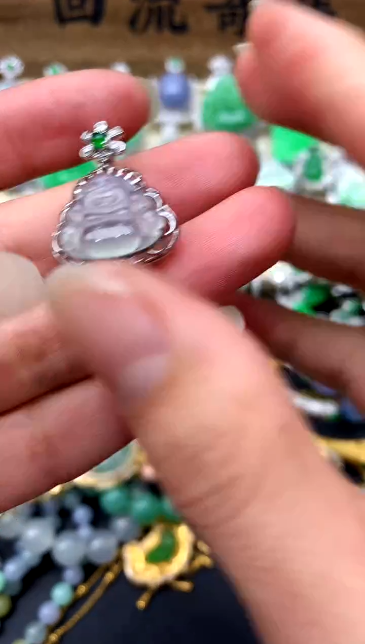 【闪购商品】翡翠颈饰18K金镶嵌381-中国好珍宝