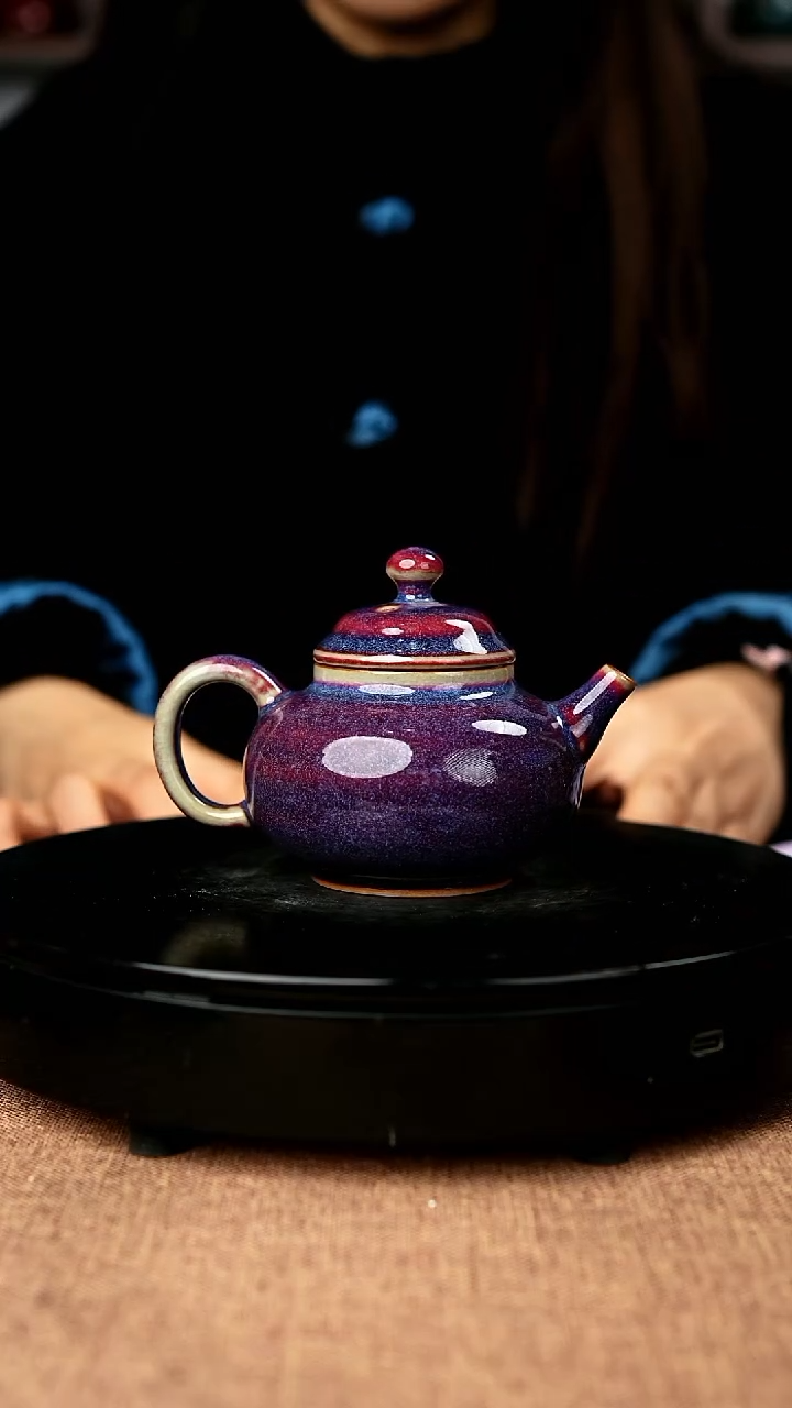 【闪购商品】619#省工一级品原矿钧瓷炉钧釉容天壶