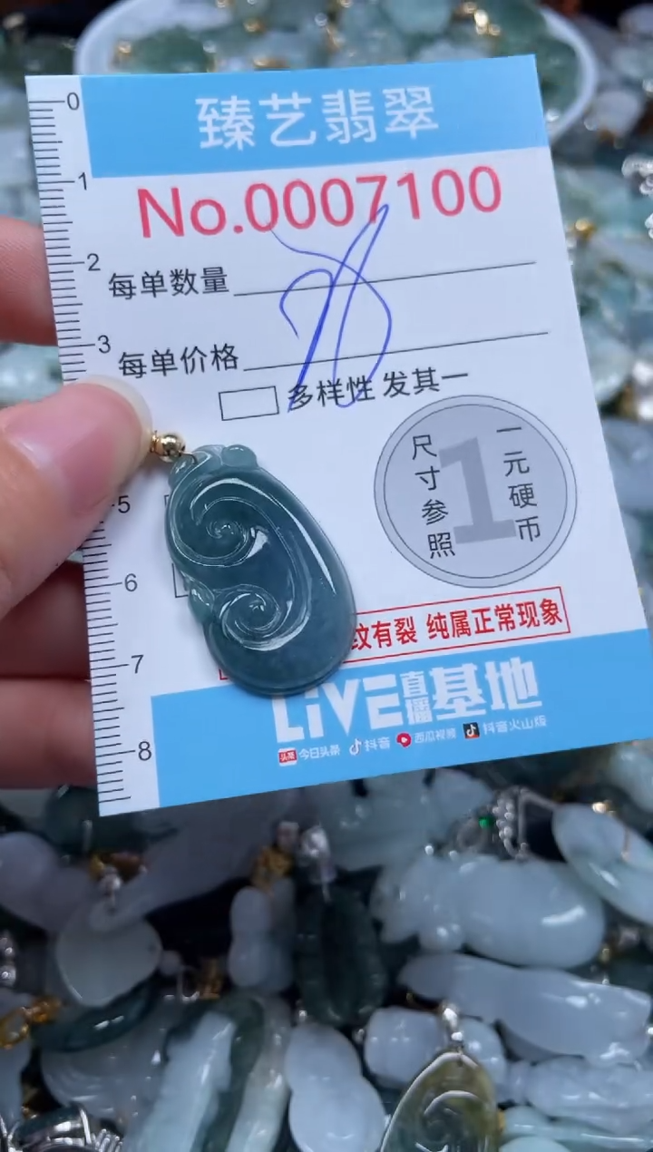 颈饰未镶嵌翡翠7100