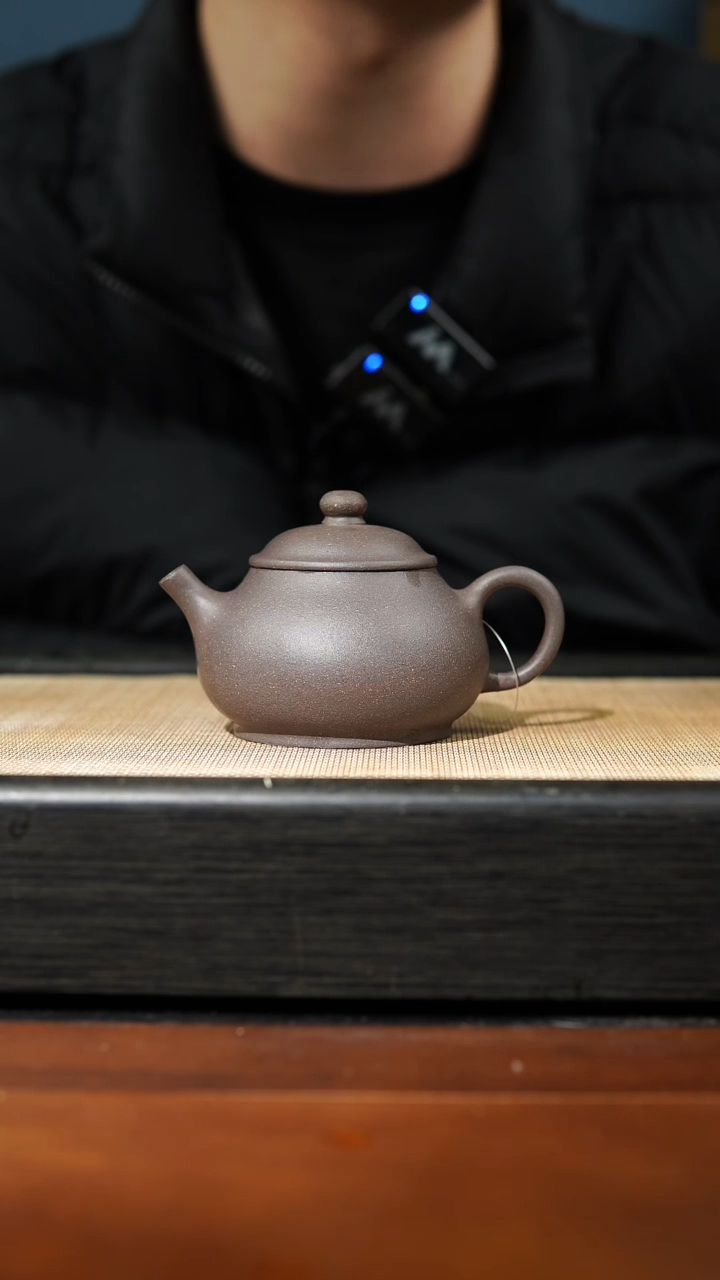 【闪购商品】紫砂茶壶青灰段泥小潘壶，140cc