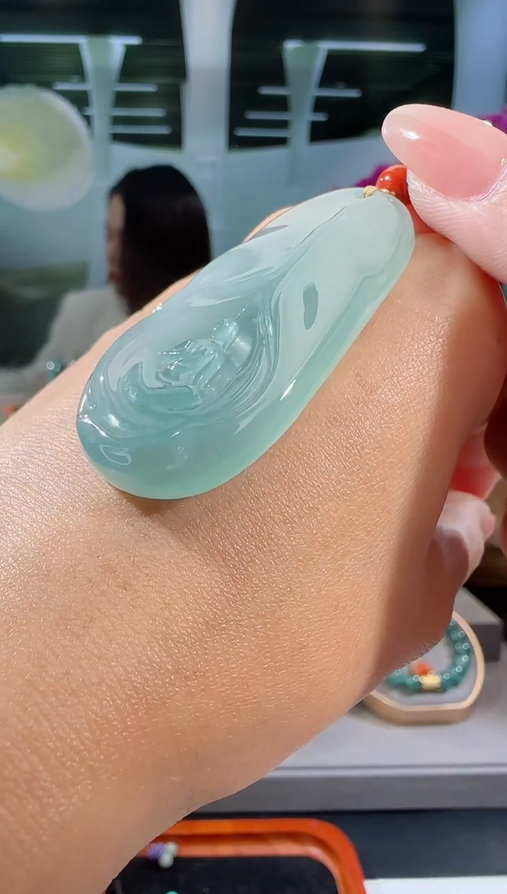 【闪购商品】翡翠吊坠(不含链)未镶嵌悟道