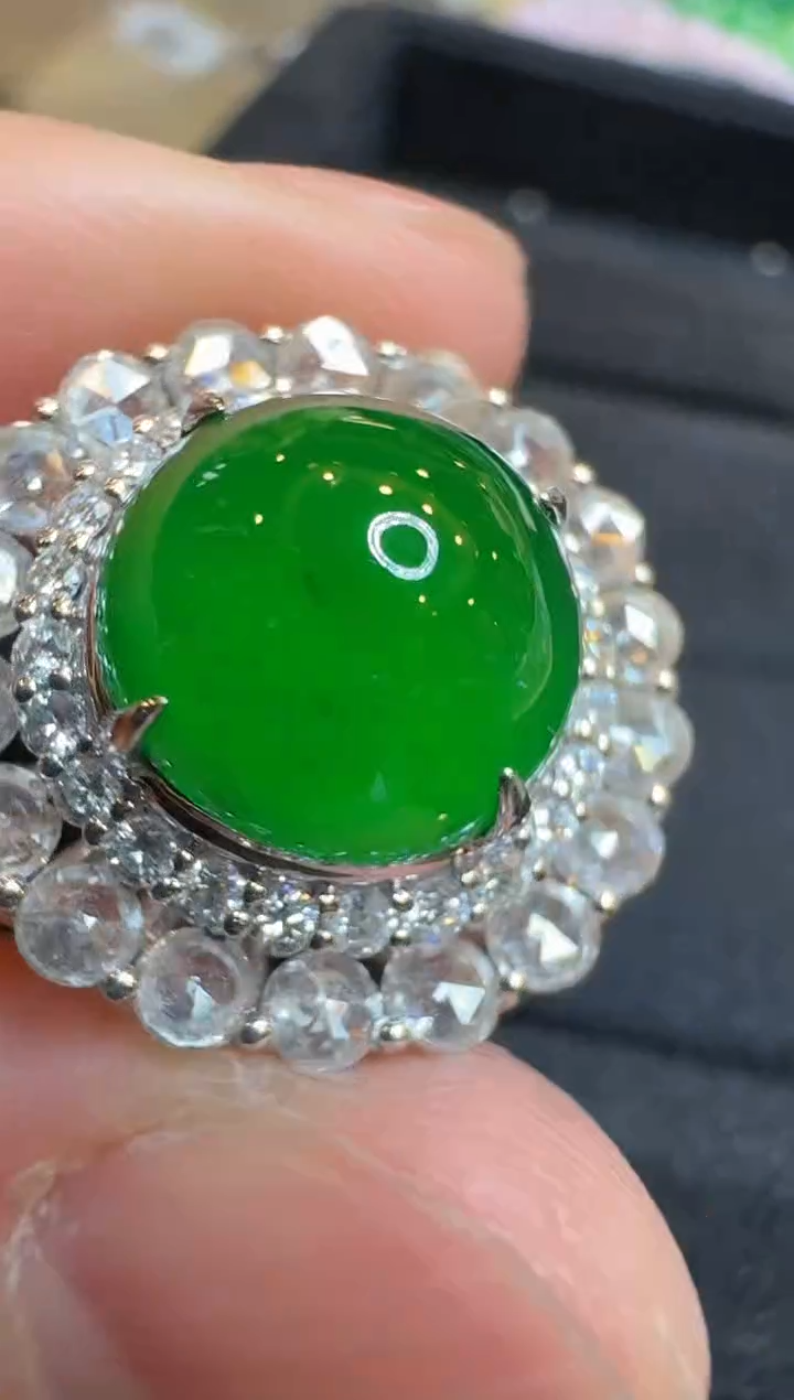 【闪购商品】翡翠戒指18K金镶嵌多样性团购发一件