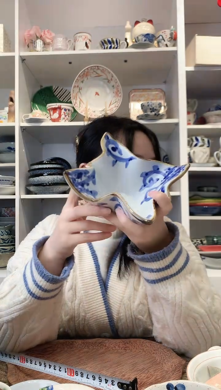 陶瓷【微瑕】寿山异形甜品碗