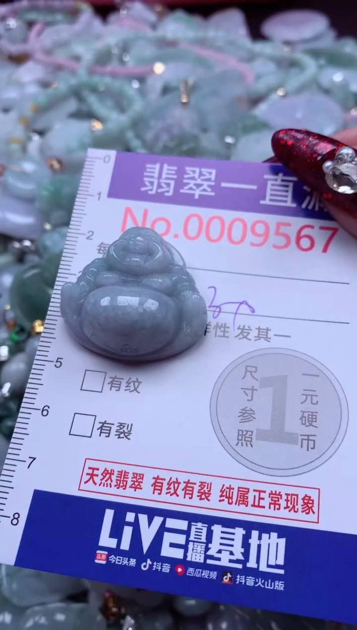 吊坠(不含链)未镶嵌翡翠9567