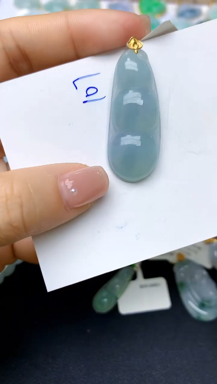 【闪购商品】翡翠颈饰18K金镶嵌107天然A货翡翠