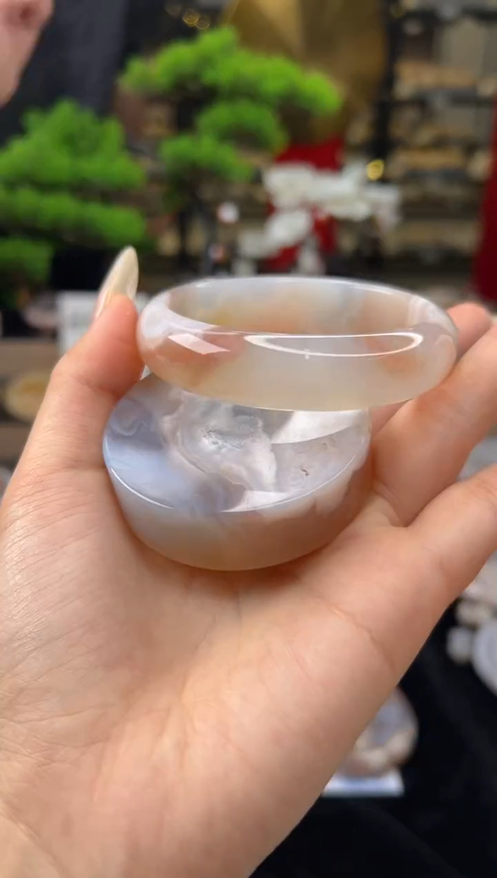 【闪购商品】石英质玉手镯未镶嵌60圈口（赠送镯心）21412