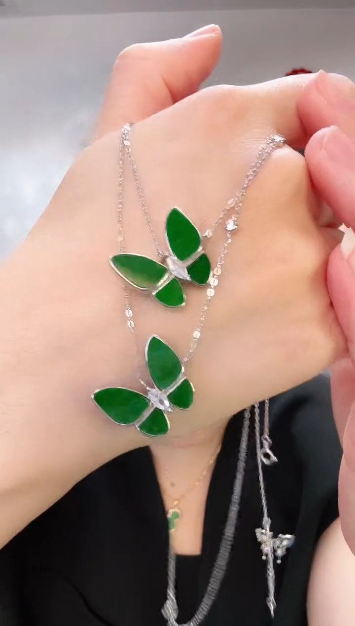 【闪购商品】翡翠颈饰银S925镶嵌吊坠/多样性发货一件