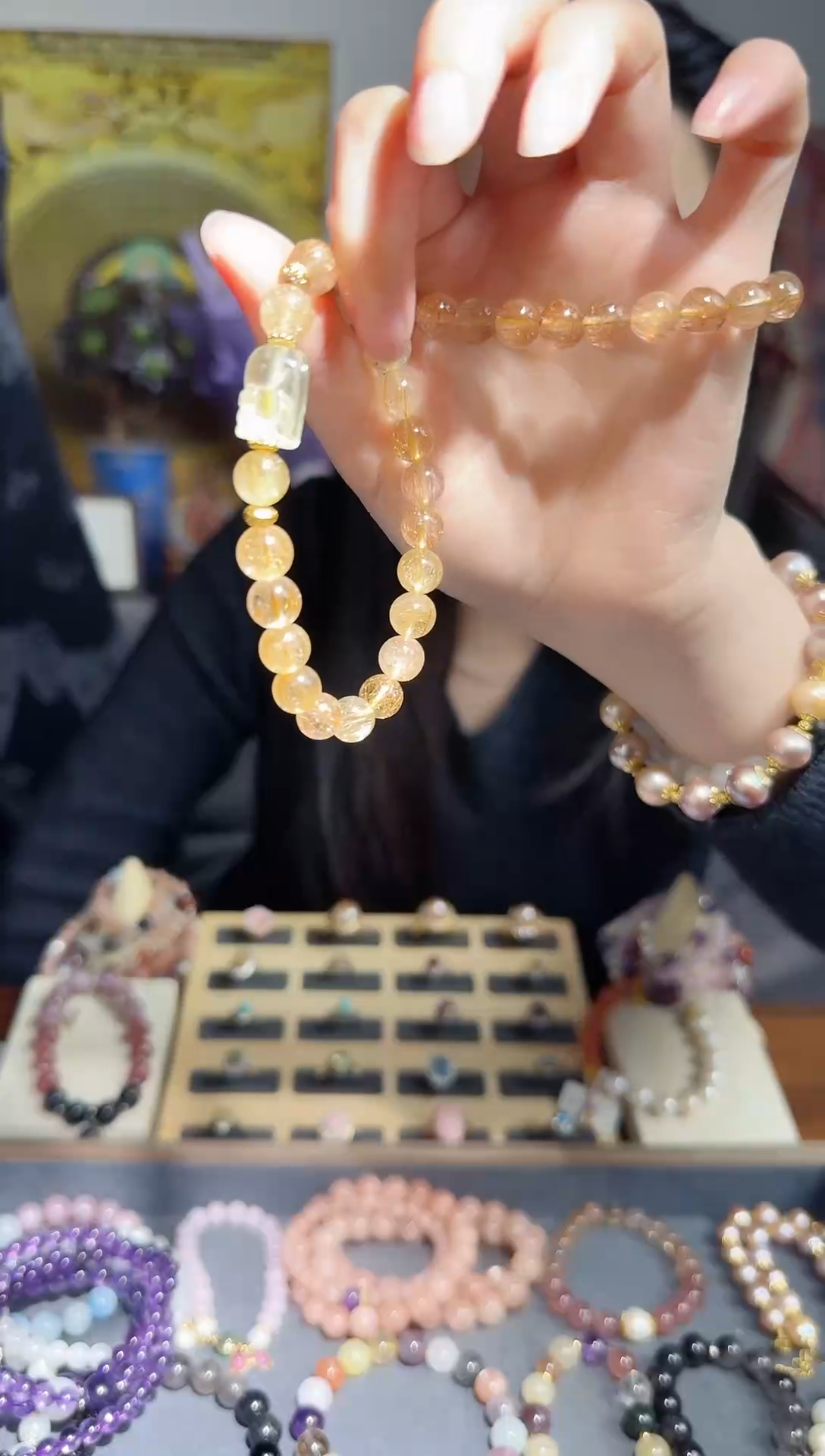 发晶手链未镶嵌发晶手串